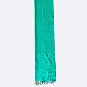 Hermes Turquoise & Grey Cashmere Scarf